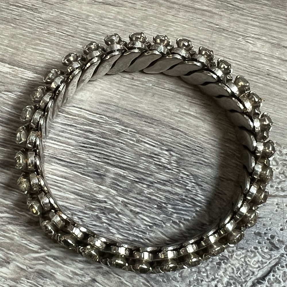 Antique Empire Made bracelet paste stones small fit British Wedding Jewelry 38 - Picture 2 of 3